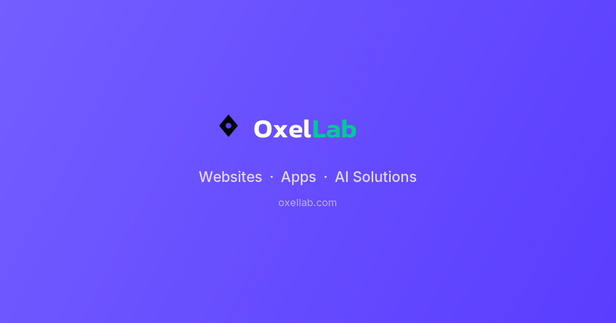 OxelLab - AI-Powered Web Development Studio
