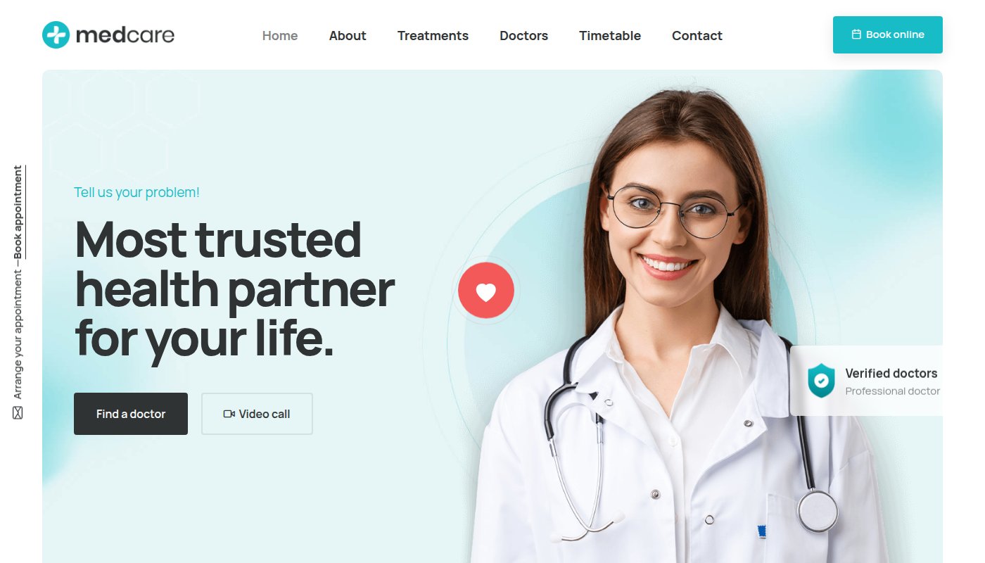 MedCare Clinic Website
